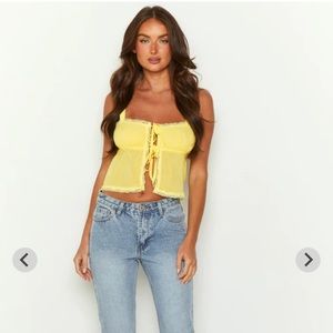 Beginning boutique yellow tank